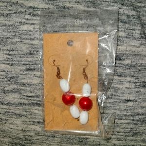 Homemade beaded earrings